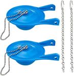 Gerber Toilet Flapper Replacement, 2 Pack 3 inch for Gerber 99-788 with 2 Toilet Handle Chains Ullnosoo Rubber Water Saving, Easy to Install