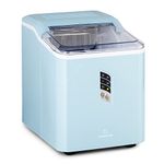 Klarstein Small Ice Maker Machine, Counter Top Ice Machine For Home and Kitchen, 1.5L Capacity, Fast Operation, Makes 12kg of Ice, Large and Small Sized Bullets, Self-Cleaning Ice Cube Maker Machine