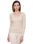 BODYCARE Womens Thermal Tops Round Neck Full Sleeves Pack of 1-Skin