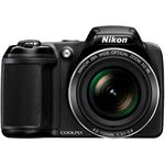 Nikon Coolpix L340 20.2 MP Digital Camera with 28x Optical Zoom and 3.0-Inch LCD (Black)