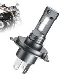 Zethors H4 LED Headlight Bulb Motorcycle 2024 Upgraded 400% Brightness, High Low Beam Conversion Kit for Motorcycle Power Systems, 1 Pack