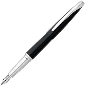 Cross ATX Basalt Black Stainless Steel Extra Fine Nib Fountain Pen - Refillable Pen for Smooth Writing - Black Ink - Comfortable Grip - Long-Lasting - Professional Office Supplies