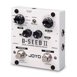 JOYO D-SEED-II Multi Pedal Effect, Stereo Looper Effect & Delay Pedal Effect for Electric Guitar Dual Channel & 8 Digital Delay Modes
