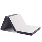 GOHOME Foldable Mattress Twin 6 Inch, Folding Mattress with Breathable Washable Cover & Non-Slip Bottom, Pressure Relief Portable Floor Bed for Guest, Camping, 38"x75"x6"