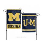 Wincraft, NCAA Michigan Wolverines 12" x 18" Garden Flag, 2-Sided, Team Colors