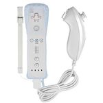 New World Wii controller Wii Remote With Nunchuk with Silicon Case Compatible Nintendo Wii and Wii U