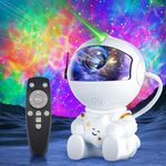 Astronaut Galaxy Projector, Spaceman Light Projector for Bedroom, 360° Adjustable Star Projector, Space Light Projector with Timer & Remote Control, Gifts for Kids and Adults