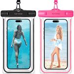 Waterproof Phone Bag, Karvense Luminous Waterproof Phone Case/Pouch for iPhone 12 Pro Max 11 Pro Max XS Max XR SE 8 7 Plus, Samsung Galaxy S/A/Note, Moto, Up to 7.0", Dry Bag with The Lanyard -2 Pack