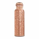 SignoraWare Oxy Hammered Copper Water Bottle - Ayurvedic Hydration, Leak-Proof & Stylish, 900ml Copper water bottle with Health benefits Reusable Stylish Gift idea Pure copper Antibacterial properties