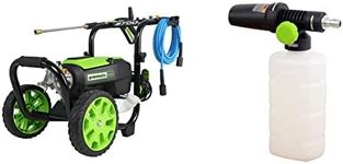 Greenworks Pro 2700 PSI Electric Pressure Washer + High Pressure Soap Applicator Bundle
