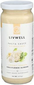 LIVWELL Creamy Roman Cauliflower Alfredo Pasta Sauce, 16 OZ