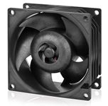 ARCTIC S8038-10K - Server Fan, 80x80x38 mm, 500-10000 rpm, PWM regulated, 4-pin connector, 12 V DC - Black