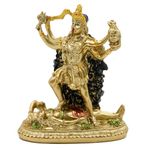 Antique Hindu God Kali Statue – Indian Idol Murti Pooja Buddha Figurine Home Temple Mandir Decor Religion Puja Decoration Item