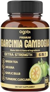 Premium Garcinia Cambogia 20:1 Extract Capsules 8550 mg - with Green Tea, Arjuna, Garlic, Turmeric, Black Pepper - Body Health & Immune Support Supplement - 1 Pack 150 Caps for 5 Months