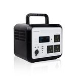 1500W portable power station, battery capacity 1200wh, portable battery, home backup power supply, 230V pure sine wave AC output, powering 9 devices at the same time, camping and outdoor activities