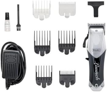 Wahl Launch Trimmer; Professional; Lithium-Ion Cord/Cordless, 6000 RPM Motor, T-Wide Detachable Blade, Lightweight and Compact, Smart LED Indicator, 2 Hours Runtime, 2 Years Warranty