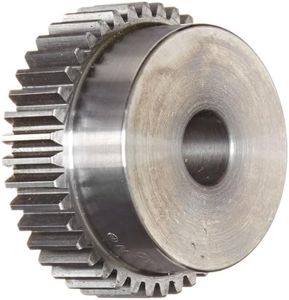 Boston Gear YA12 Spur Gear, Steel, Inch, 20 Pitch, 0.313" Bore, 0.700" OD, 0.500" Face Width, 12 Teeth