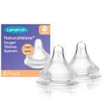 Lansinoh Momma Medium Flow Teats for Newborn (Pack of 2, Transparent)