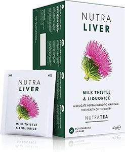 NUTRALIVER - Liver Support Tea | Liver Detox Tea | Hangover Tea - Providing a Liver Cleanse, Detox and Repair - Includes Milk Thistle & Turmeric - 20 Enveloped Tea Bags - by Nutra Tea - Herbal Tea