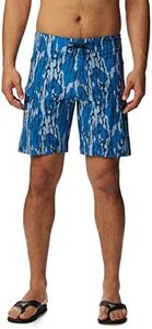 Columbia Men's PFG Offshore II Board Short, Vivid Blue Mossy Oak Bottomland, 34