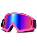 KEMIMOTO Bike goggles for Men, Anti UV Riding Glasses, Dirt Bike Goggles, Motocross Goggles, Cycling Goggles, Ski Goggles for Helmet