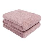 Brentfords Teddy Fleece Throw, 200 x 240 cm, Polyester, Blush Pink, King