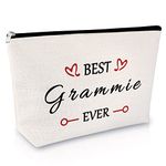 Grammy Gifts Grandma Gift from Granddaughter Grandson Makeup Bag Best Grammie Ever Cosmetic Bag Mothers Day Gift for Grandmother Nana Thank You Gift for Her Valentines Day Gift Travel Cosmetic Pouch