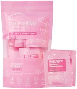 Air Jungles Makeup Remover Wipes Singles 25 Count, Extra Large 6" x 8", Fragrance-Free, Removes Makeup and Oil, Ultra Soft Cleansing Wipes, Alcohol Free