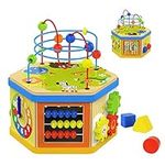 TOP BRIGHT Wooden Activity Cube, Ed