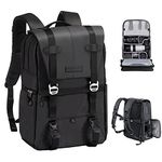 K&F Concept Camera Backpack, Camera Bags for Photographers Large Capacity Camera Case with Raincover,15-15.6 Inch Laptop Compartment Compatible for Canon/Nikon/Sony/DJI Mavic Drone(Beta Backpack 20L)