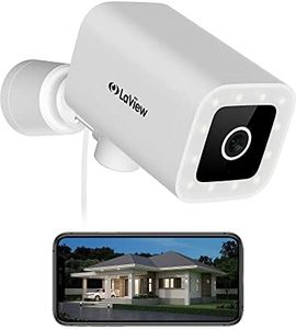 LaView 4MP Cameras for Home Security,270°View Range 2K Security Camera Outdoor with Starlight Color Night Vision,Audible Alarm,Human Detection,US Cloud & SD Card Storage,Compatible with Alexa