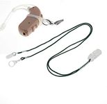 Hearing Aid Clip, BTE Protector with Anti-lost Lanyard Cord and Storage Case for Adults Seniors and Kids