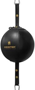 Meister SpeedKills Double-End Leather Speed Bag w/ Bungees - Black - Medium (7.0")