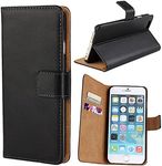 Cavor for iPhone 6 plus Case, for iPhone 6s plus Case iphone6 plus 5.5'',Premium PU Leather Folio Flip Wallet Stand Case Cover Magnetic Closure Phone Cases Book Design with Kickstand Feature & Card Slots--Black