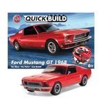 Airfix QUICKBUILD Model Car Kit - Ford Mustang GT 1968 Red Car Building Kit for Kids 6+, Construction Toys for Boys & Girls, No Glue Model Making - Classic Car Gifts Plastic Model Kits