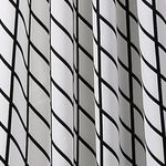 Lush Decor, White & Black Feather Arrow Geo Room Darkening Window Curtain Panel Pair, 95" x 52"