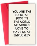 ATTLVV Boss Day Card for Boss, Funn