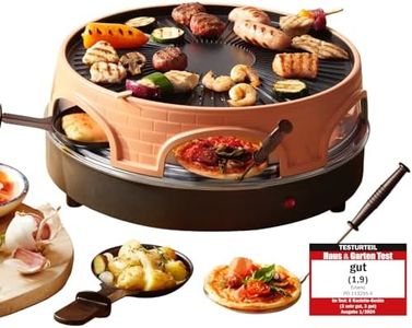 Emerio PO-113255.4 Four à raclette et à pizza Terre cuite/Noir One Size