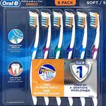 Oral-B Pro Health All In One Soft Toothbrushes, 6 Count (Soft Advanced)