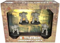 BattleTech UrbanMech Lance Force Pack - Miniatures Wargame for 2+ Players, Ages 14+, 1.5 Hour+ Play Time - Classic Mech Warfare Collection by Catalyst Game Labs, Grey