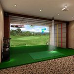 TheTerakart Indoor Golf Simulator Impact Screen for Home Beginners Series Large Projection Screen for Golf Training (300 x 300 cm (120" x 120"))