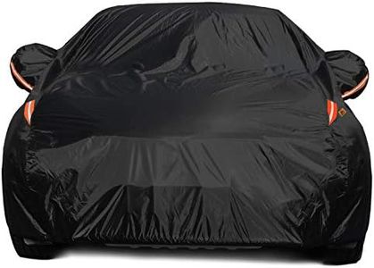 COLOR RAIN TIME Full Car Covers for Sedan, Car Cover Waterproof All Weather Windproof Dustproof UV Protection Scratch Resistant Indoor Outdoor Universal Fit for Sedan L