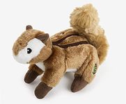 goDog 70280-98997-024 Wildlife Chipmunk Plush Squeaker Dog Toy, Large, 1 Count (770280)