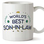 MUGFFINS Son in-Law Mug - in English - World's Best - Funny Gift - Ceramic 11oz Mug