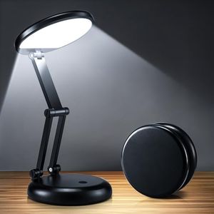 One Fire Tischlampe Kabellos,3600mAh LED Tischlampe Akku Tischleuchte Kabellos,10 Helligkeit Leselampe Kinder Schreibtischlampe Kinder, Schreibtischlampe LED Tischleuchte,Akku Lampe