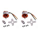 Robodo Aluminium Qp1 A2212 Or 13T Brushless Motor 1000 Kv Bldc Airplane Outrunner Brushless Motor (Pack Of 2)