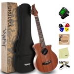 Electric Ukelele Tenor Ukulele Acoustic Electric Uke with Equalizer 26 Inch ukulele for Adults Beginner with Starter Ukele Kit Include Electric Ukulele Case Tuner Strap String Picks Clean Cloth