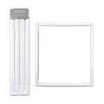 Hand U Journey Universal Clip Frame Square Rectangle Plastic Clip Frame for Embroidery, Quilting, Cross-Stitch, Punch Needle, Silk-Painting-17'x17'(43.1x43.1 cm)