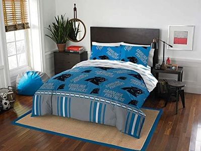 NFL Carolina Panthers "Rotary" Queen Bed in a Bag Set, Blue, Queen