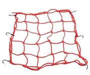 AUTOVEA Bungee Cargo Luggage Net Holder (Red) Compatible with Royal Enfield Himalayan